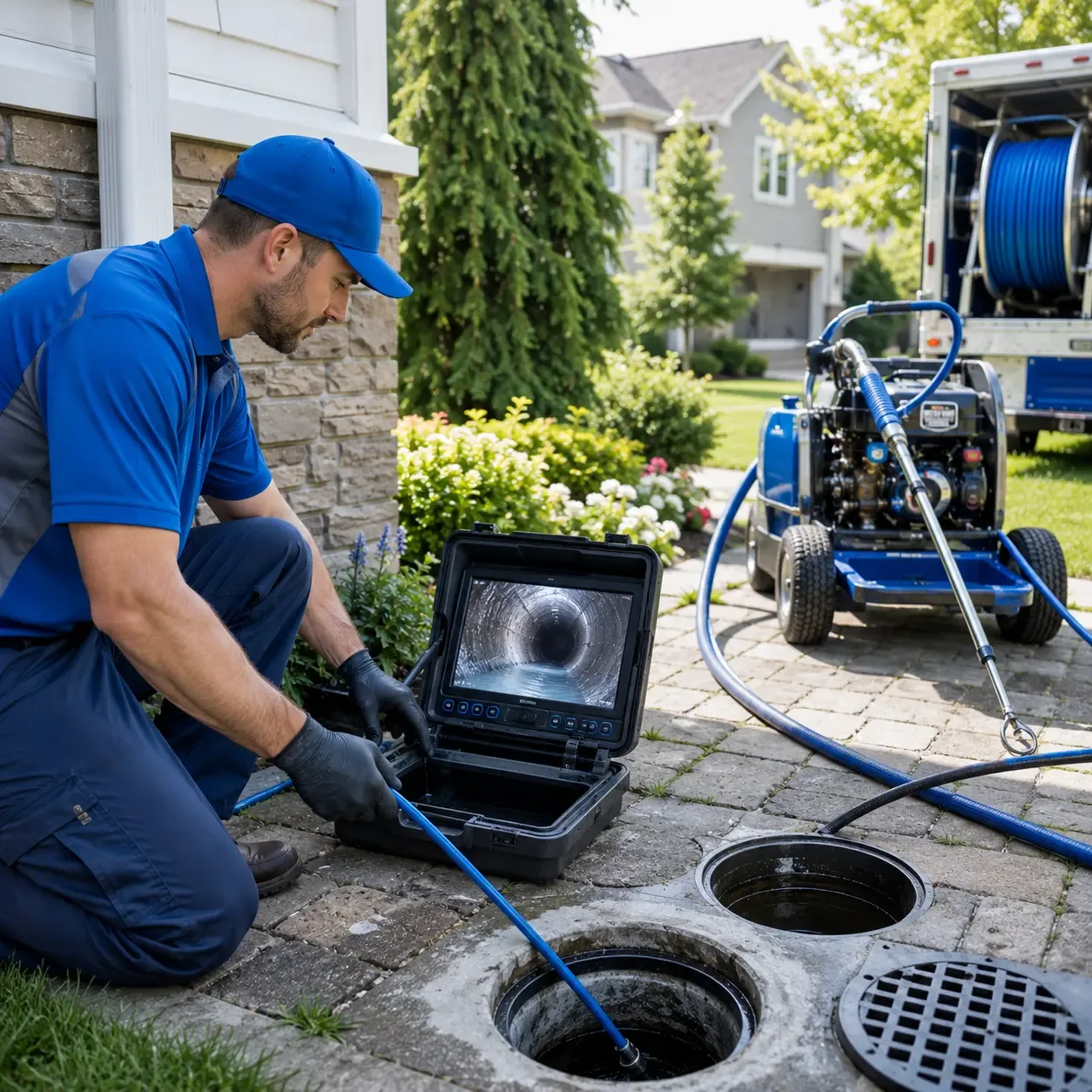 Outdoor drain cleaning professionals serving Weleetka, OK